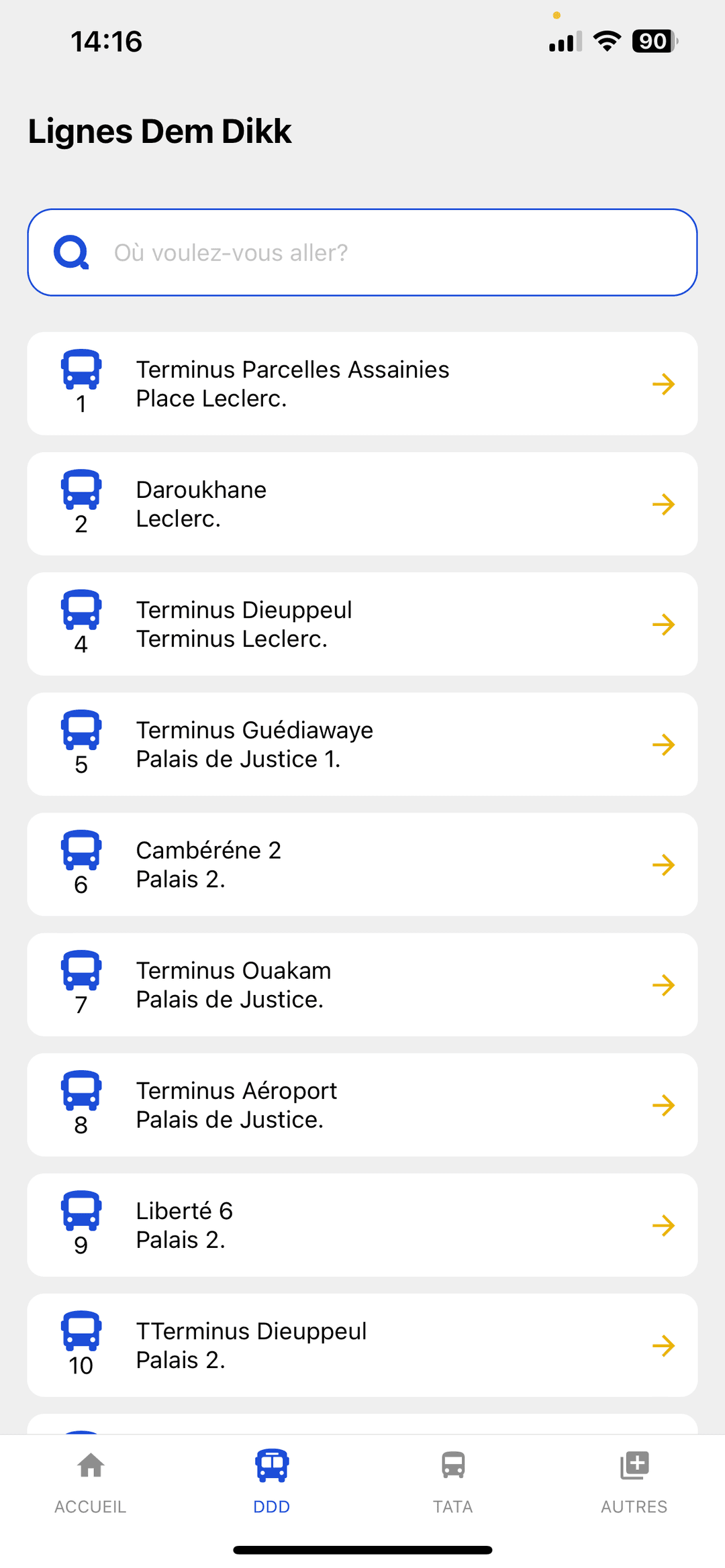 Les ligne Tata