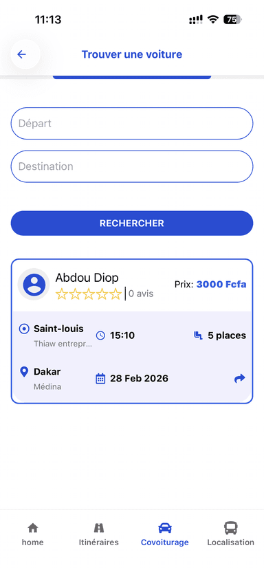 Bus Bi — Covoiturage